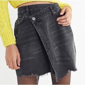BDG Urban Outfitters Black Denim Asymmetrical Skirt Small